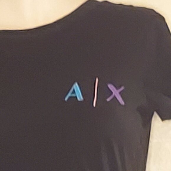 A | X Armani Exchange Black Tshirt Armani Sustainability Project A/X - Size M - Picture 2 of 6